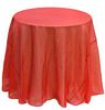 Crystal Organza Round Tablecloth in Cherry Red